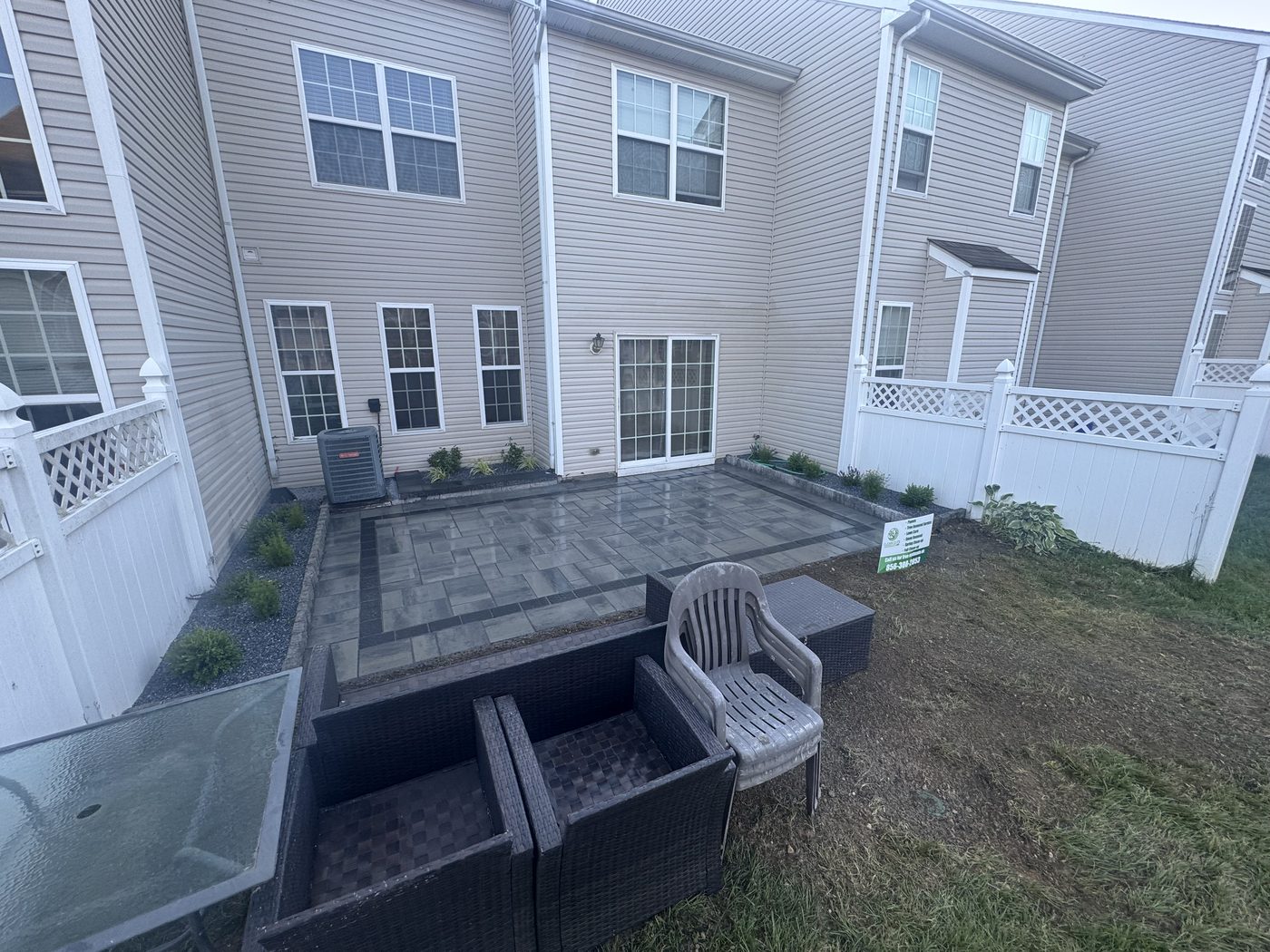Backyard after