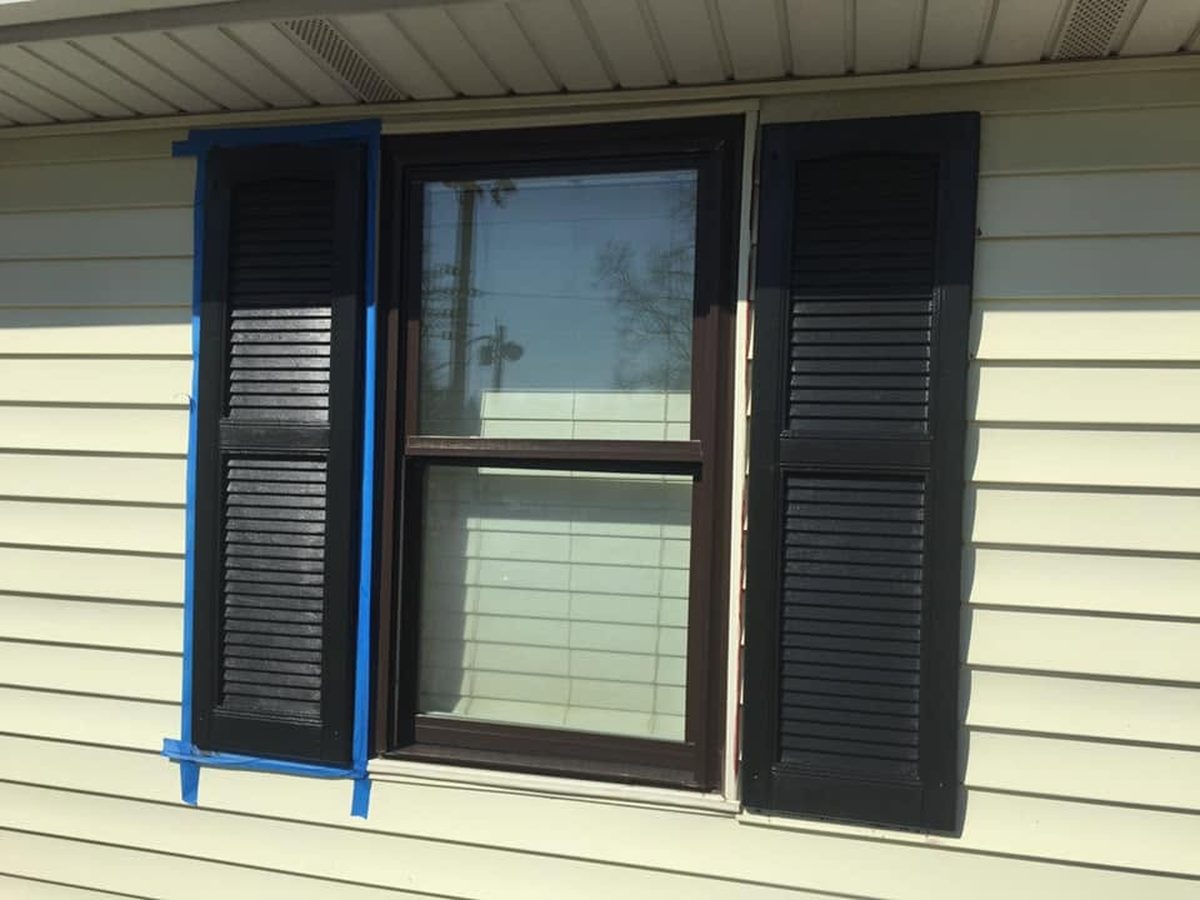 Shutters before repaint