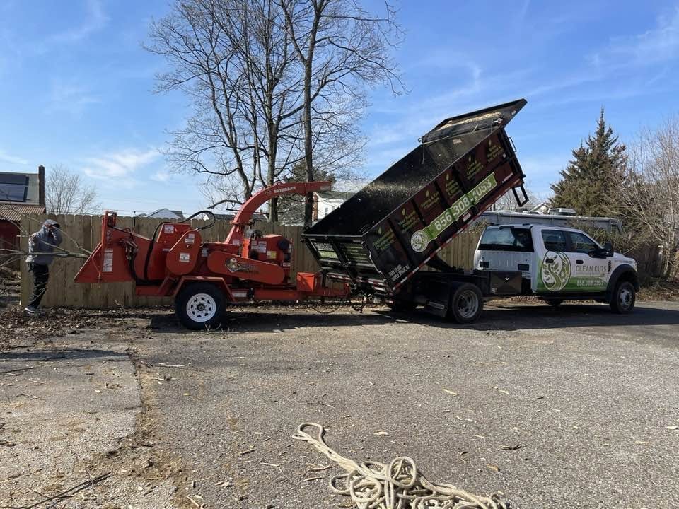 Chipping branches on site