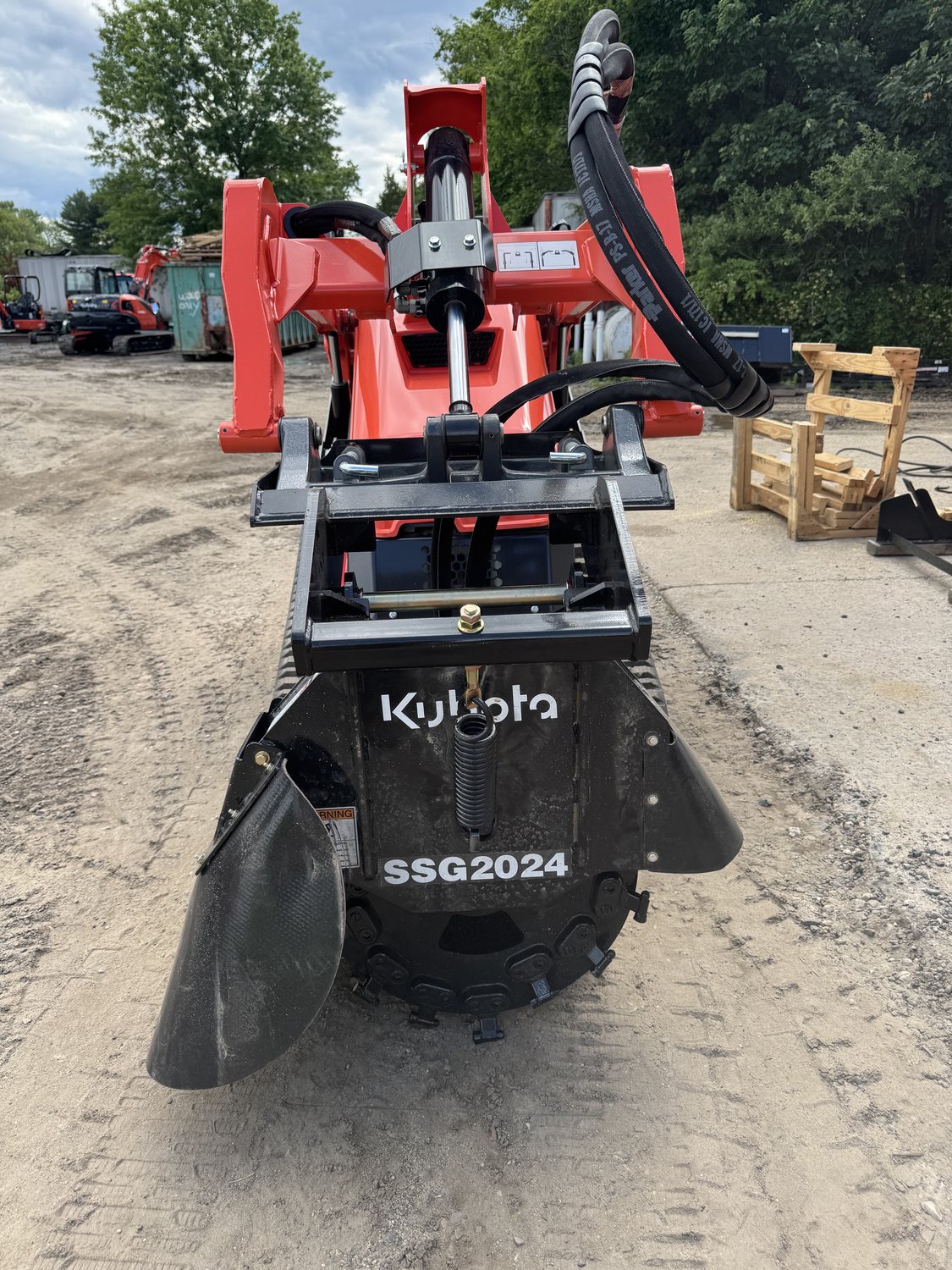 Our stump grinder (Kubota SSG2024)