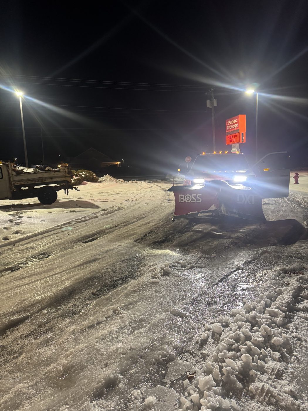 Overnight plow run
