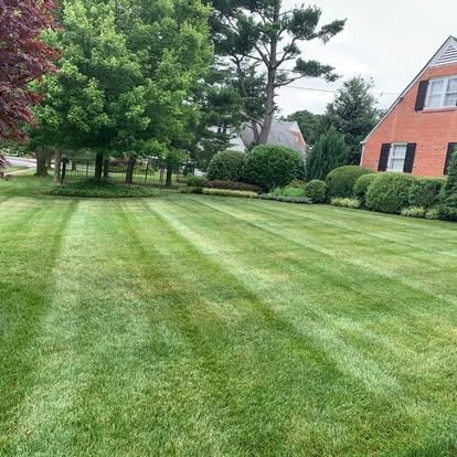 Striped finish