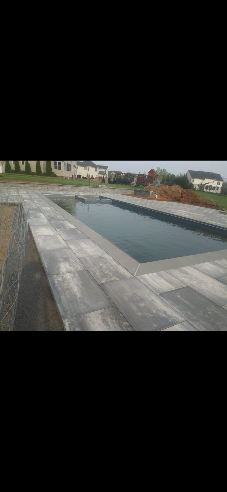 Bluestone paver pool deck